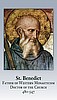 St. Benedict Prayer Card-PATRON OF STUDENTS